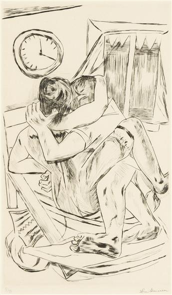 MAX BECKMANN (1884 - 1950) Umarmung.                                                                                                             